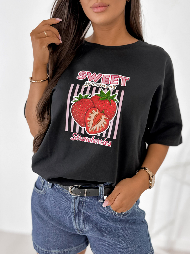BLOUSE DRIZZE BLACK