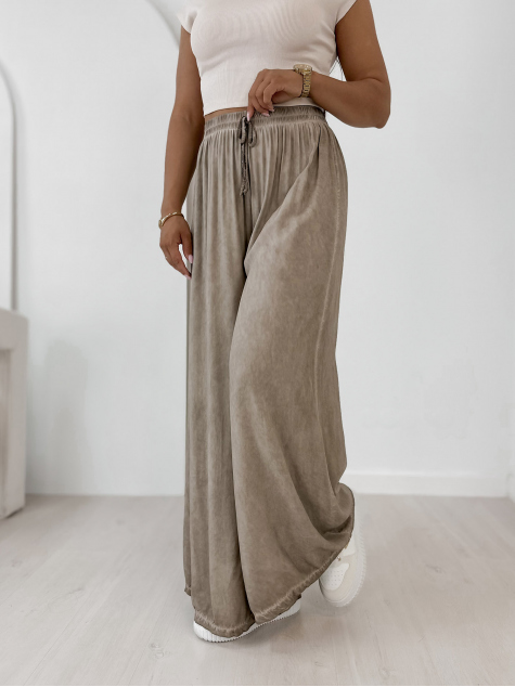 PANTALON ARINELE BEIGE FONCÉ
