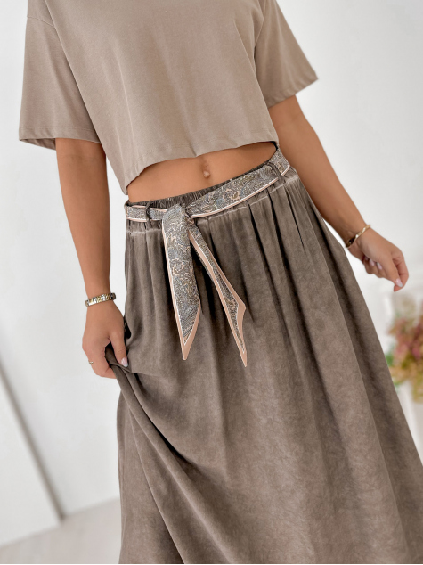 SKIRT MAVEN BROWN