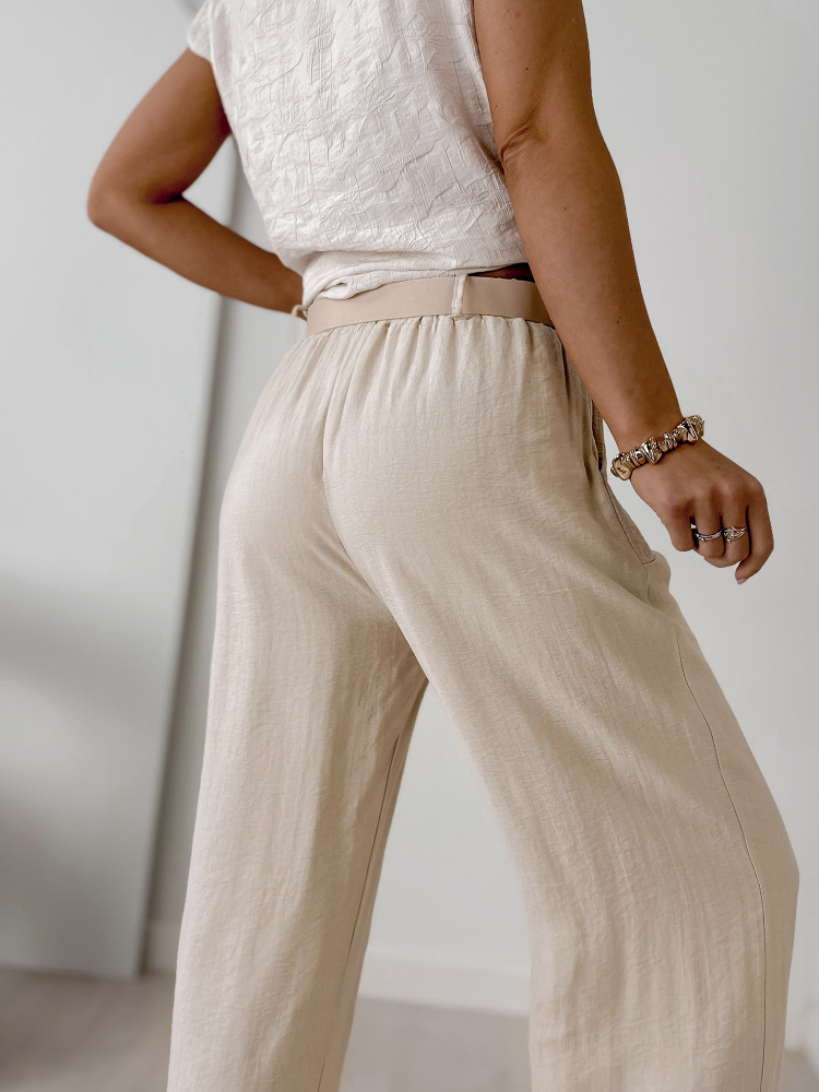PANTALONI BASIL BEJ