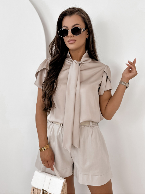BLOUSE DOLORES DARK BEIGE