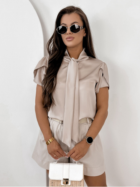 BLOUSE DOLORES BEIGE FONCÉ