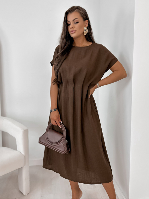 DRESS CANDIDE BROWN