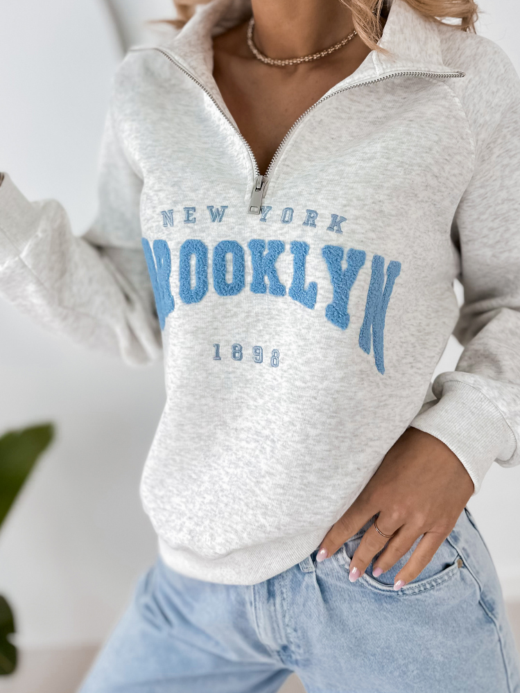SWEATSHIRT HALSEY GRAU