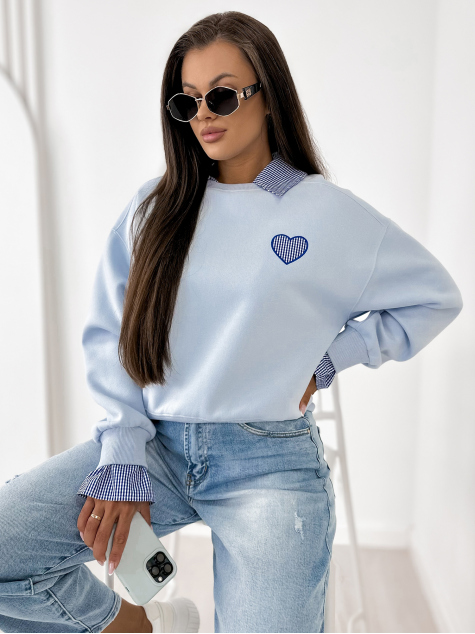 SWEATSHIRT MALLORIA BLAU