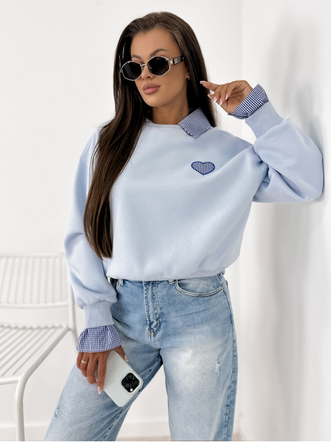 SWEATSHIRT MALLORIA BLAU