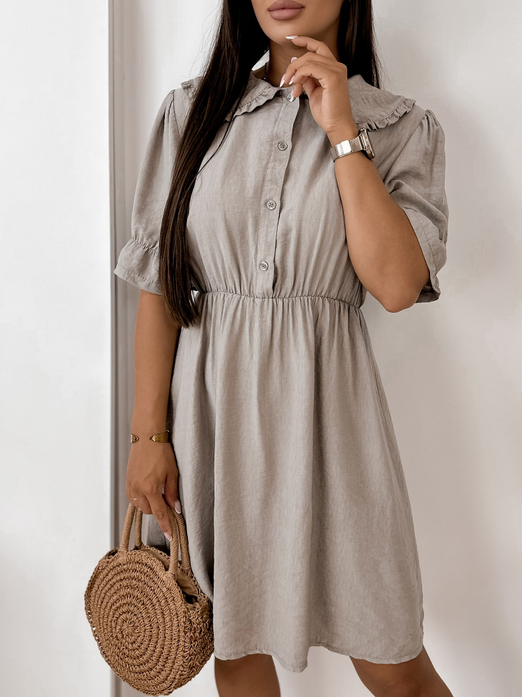 ROBE IRVING BEIGE FONCÉ