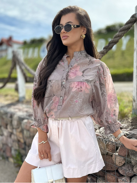 BLUZA RASTURNARE BEJ INCHIS