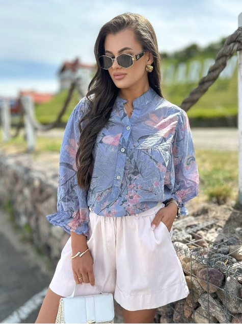 BLOUSE TWIST BLUE