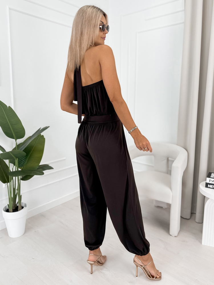 JUMPSUIT TOSHIRO DARK BROWN