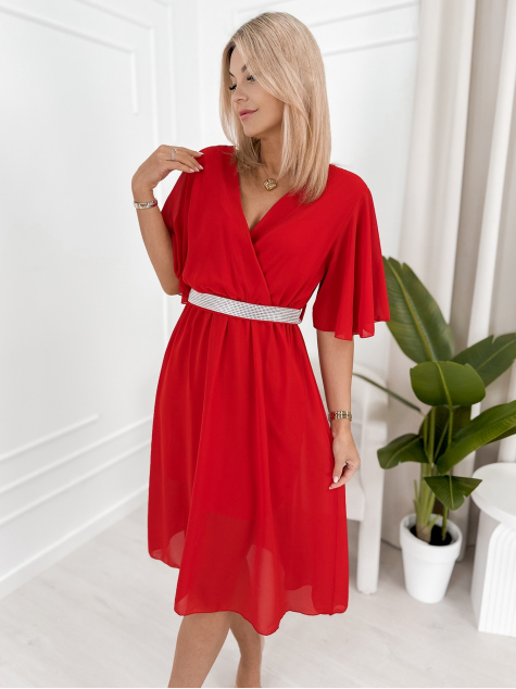 DRESS VELMA RED