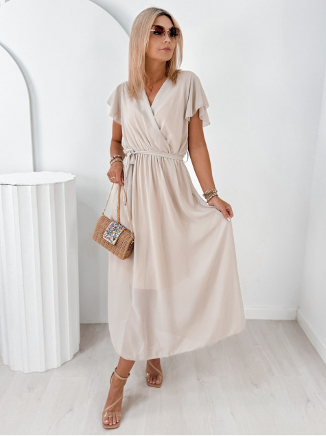 KLEID ANNESE BEIGE