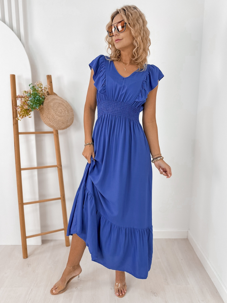 ROBE HARIGAN BLEU