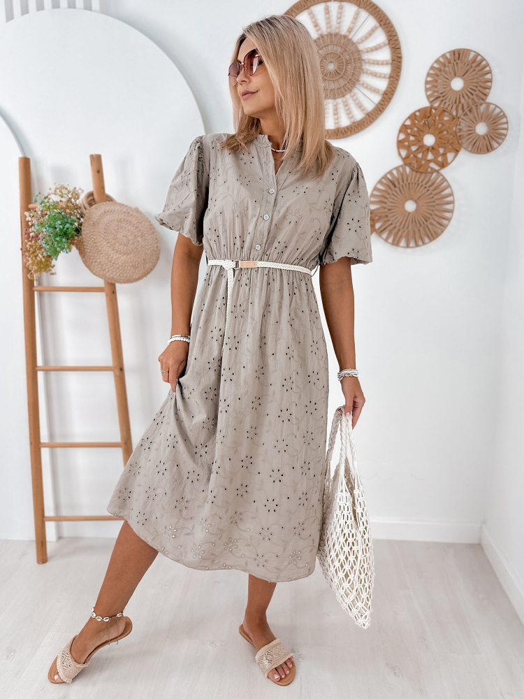 DRESS ELWOOD DARK BEIGE