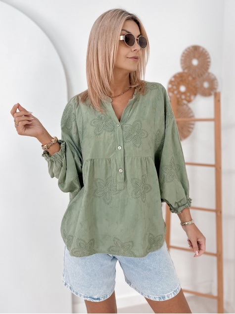 BLUSE PISTAZIENVERTER