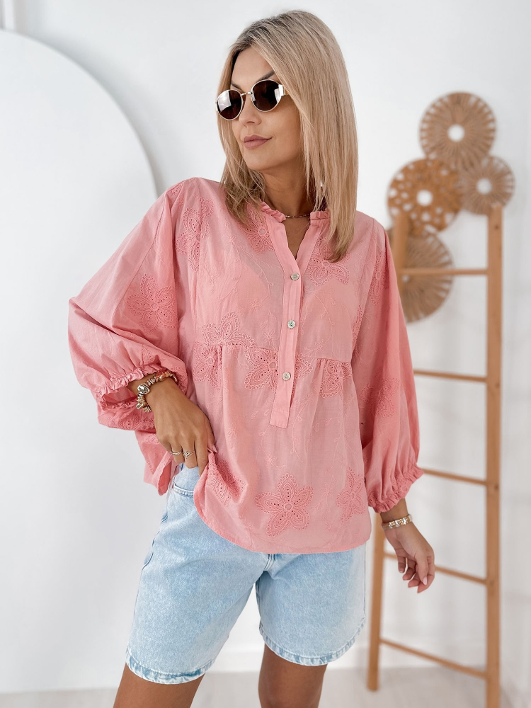 BLOUSE VERTER CORAL