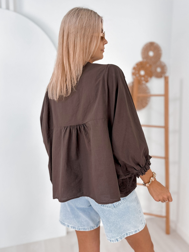 BLOUSE WERTER BRUN