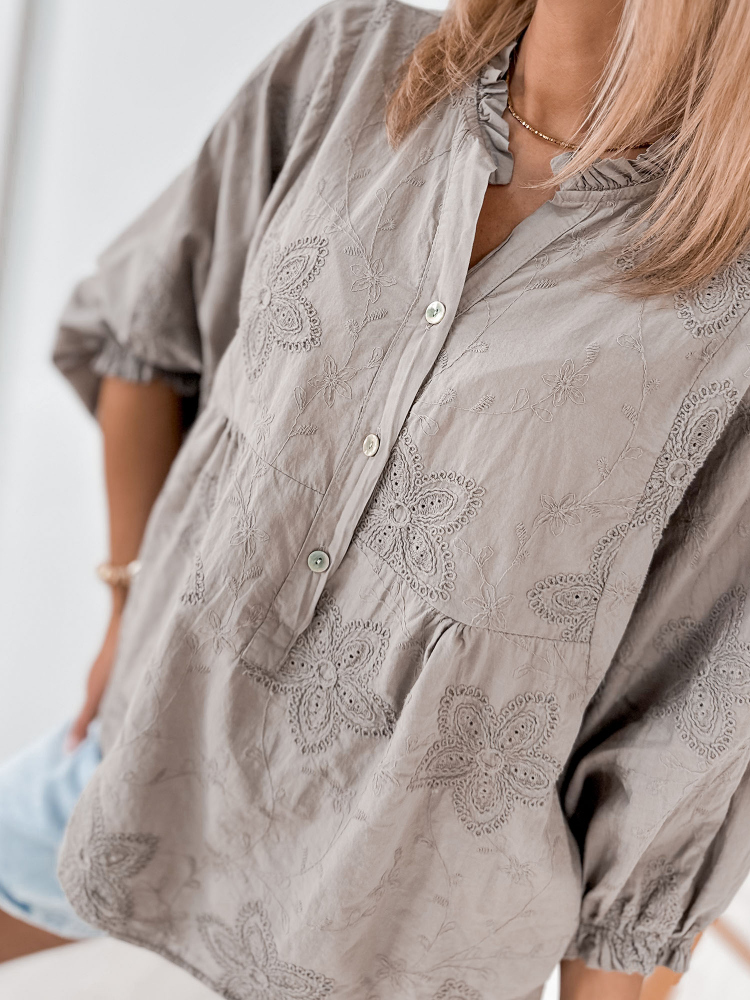 BLOUSE WERTER BEIGE FONCÉ