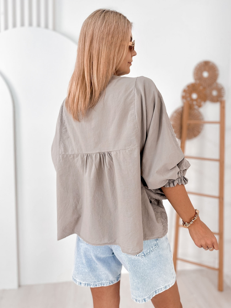 BLOUSE WERTER BEIGE FONCÉ