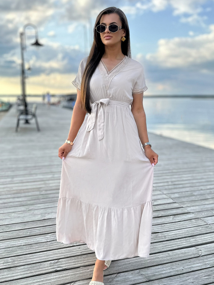 KLEID BALEY BEIGE
