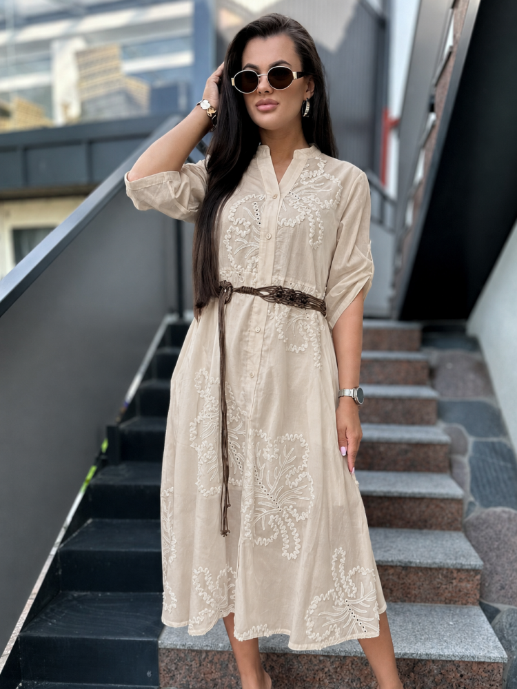SUKNELĖ WESTLEY SMĖLIO SPALVOS