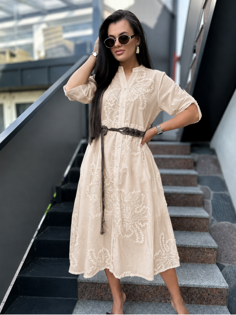 KLEID WESTLEY BEIGE