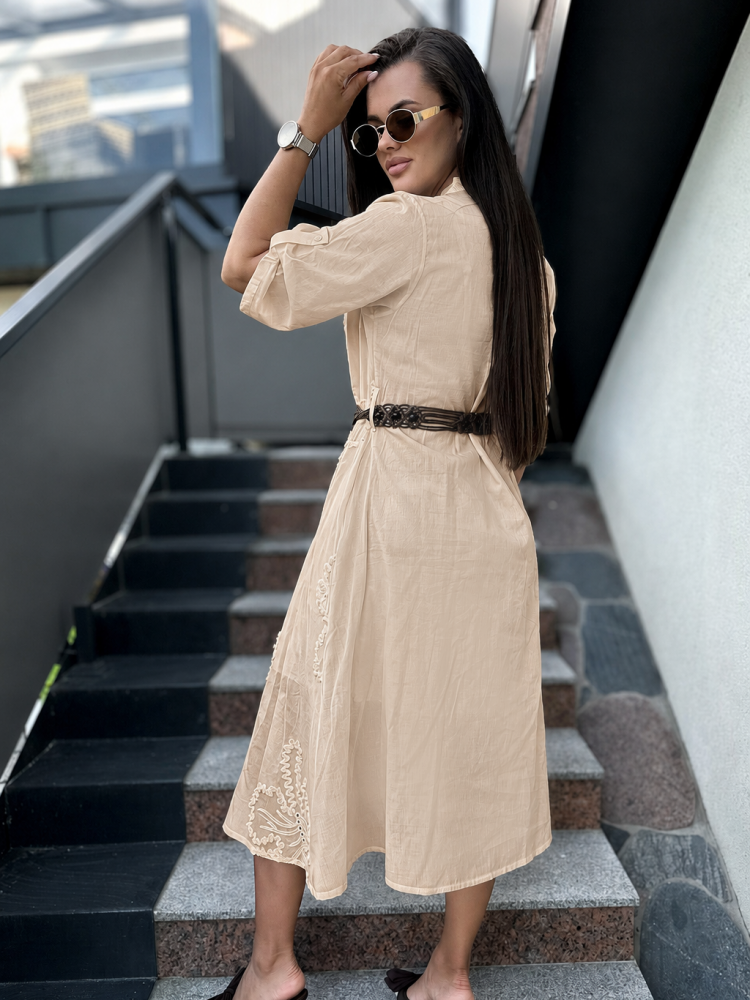 KLEID WESTLEY BEIGE