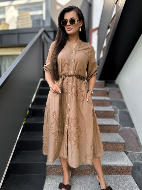 KLEID WESTLEY BRAUNE