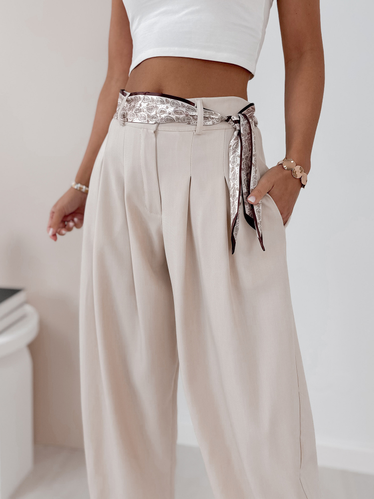 PANTALONI MARLOW BEJ