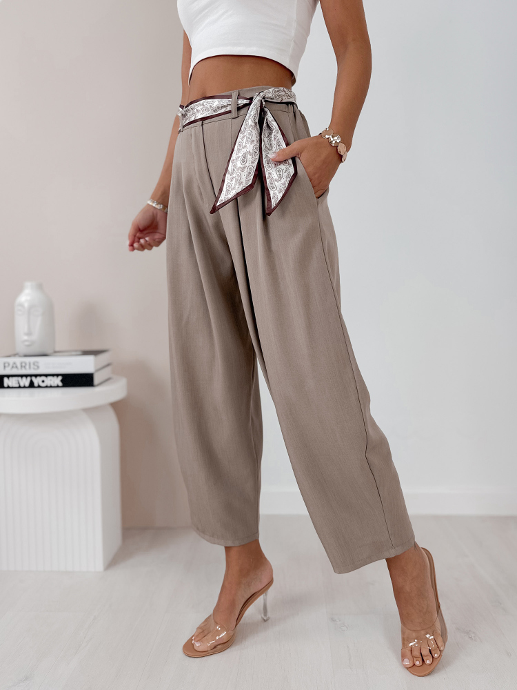 PANTALON MARLOW BEIGE FONCÉ