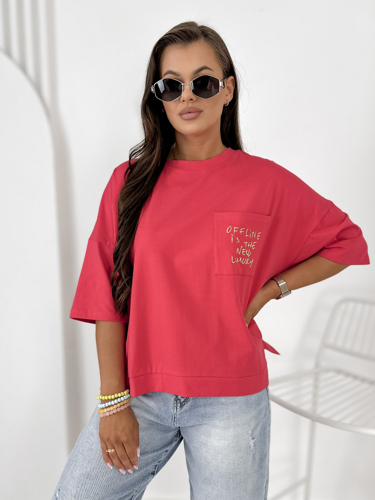 BLOUSE ELSTE FRAMBOISE
