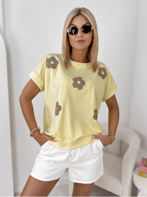 BLOUSE VERGE JAUNE