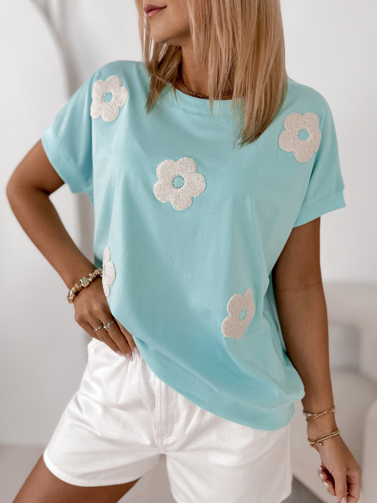 BLOUSE VERGE TURQUOISE