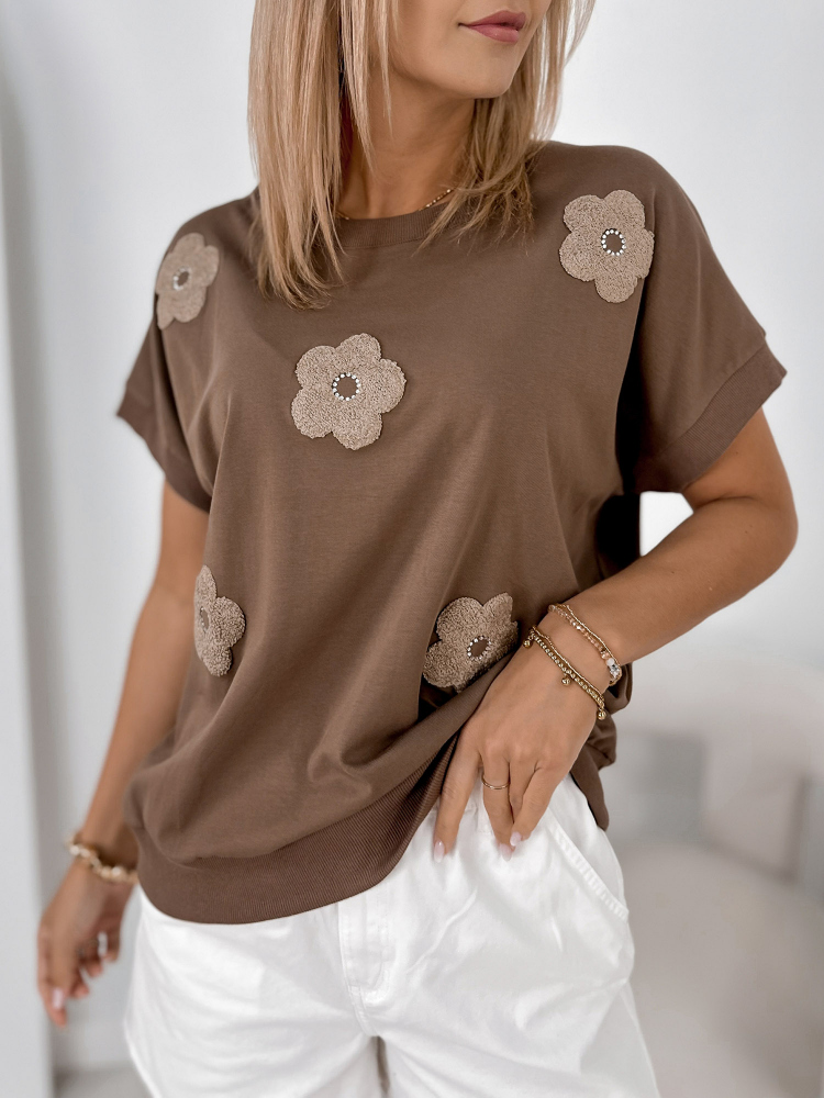 BLOUSE VERGE BRUN