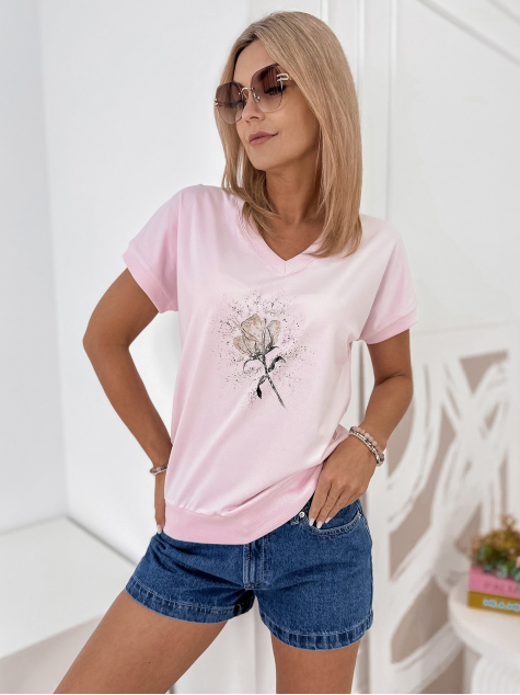 BLOUSE CINDY ROSE POUDRE