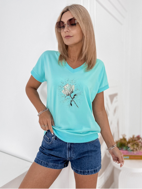 BLOUSE CINDY TURQUOISE
