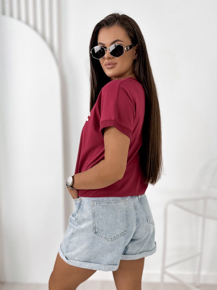 BLOUSE DOMESTIQ BORDEAUX