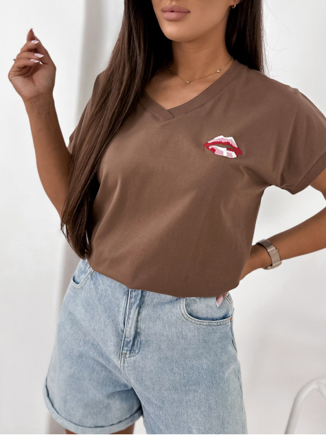 BLUSE DOMESTIQ BRAUNE