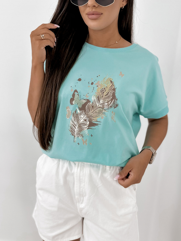 BLOUSE FLANDRE TURQUOISE