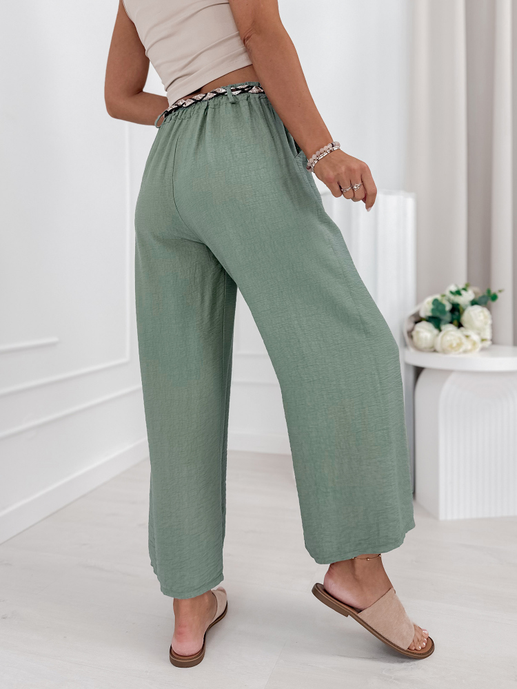 PANTALON CLOCHER KAKI