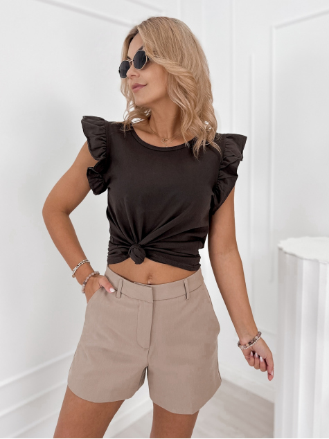 BLOUSE ERMANTES BROWN