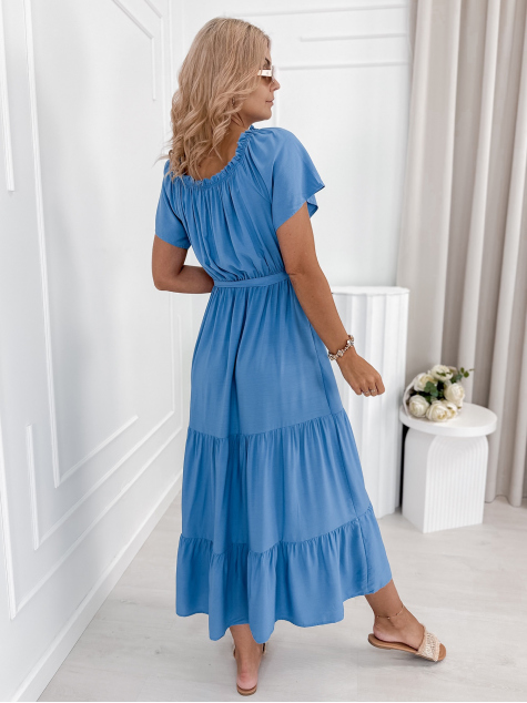 KLEID CHEVILLE BLAU