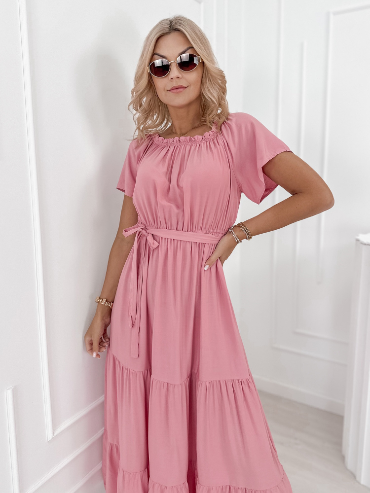 KLEID CHEVILLE DIRTY PINK
