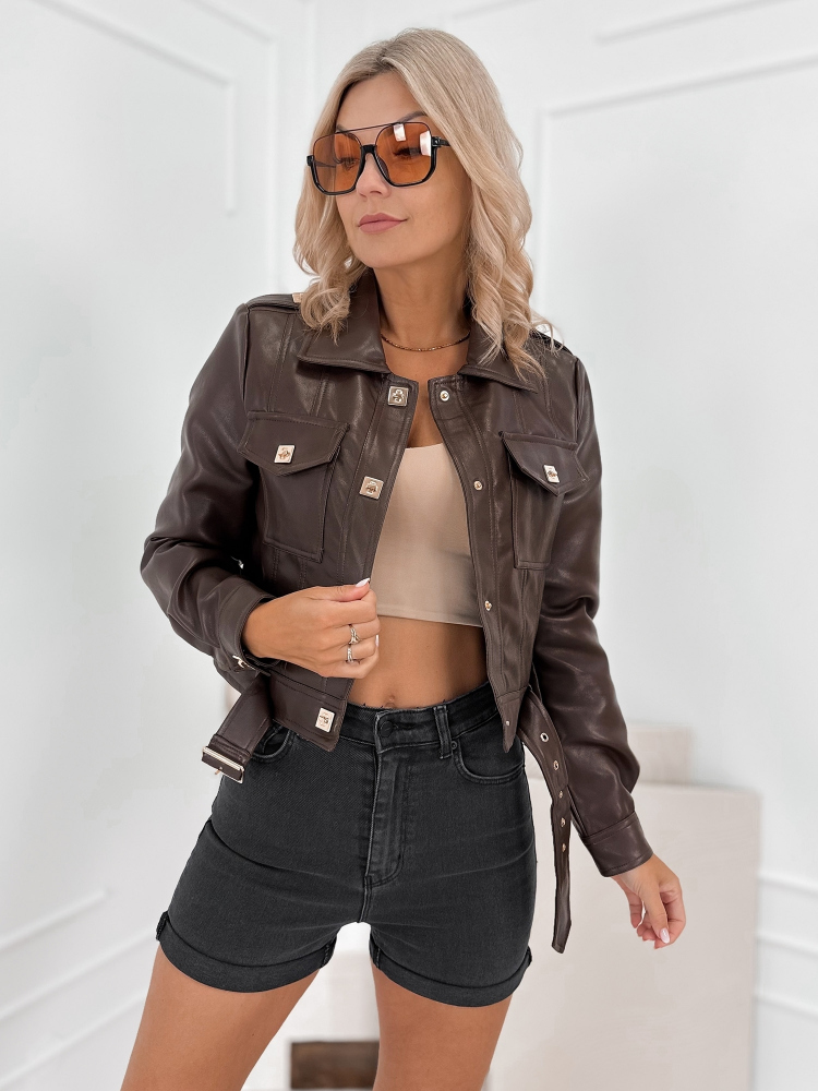 JACKET DARK BROWN CIERES