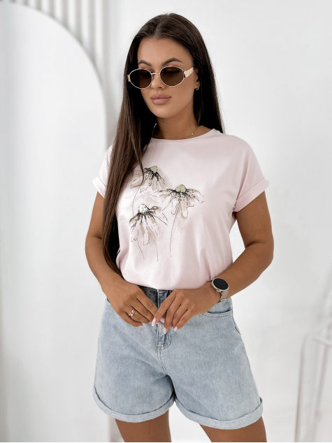 BLOUSE ROWLINS ROSE POUDRE