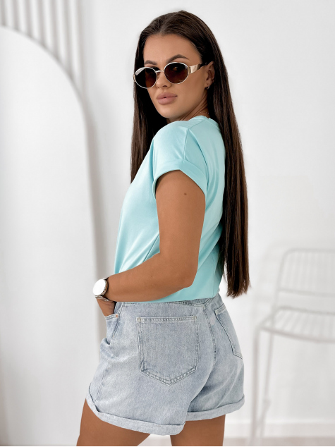 BLUSE ROWLINS TÜRKISE