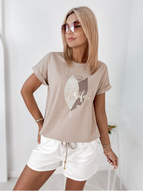BLOUSE BATILDE DARK BEIGE