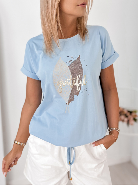 BLUZA BATILDE ALBASTRA