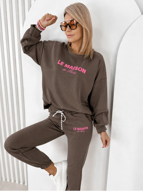 SET INDIGO SWEATSHIRT BROWN