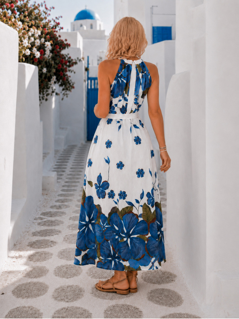 ROBE TOLUSE BLEU